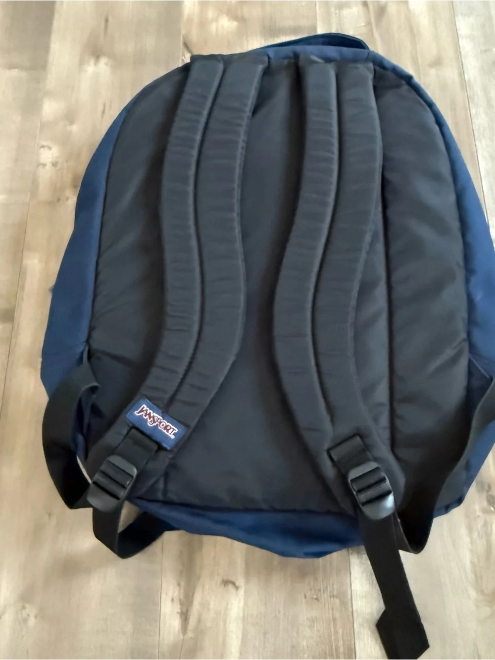 JanSport Backpack Navy Blue Unisex Back to School Large Adjustable Zip